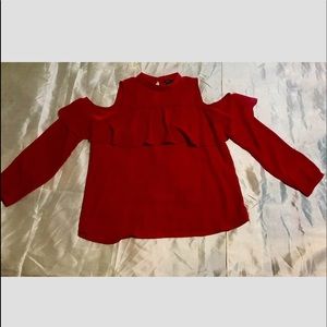 Rue 21 red off the shoulder blouse (medium)
